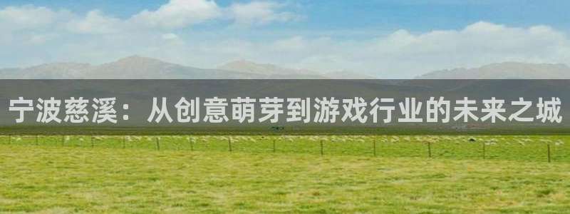 摩根娱乐挂机教程下载：宁波慈溪：从创意萌芽到游戏行业的未来之